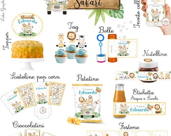 Kit 20 Menù Personalizzati Battesimo Compleanno | Stampa Professionale Su Cartoncino 250/300g - Foto 11