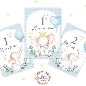 Carte PRIME TAPPE elefantino, idea regalo neonato, neomamma, fiocco nascita, quadretto nascita, personalizzato, milestone cards, rosa