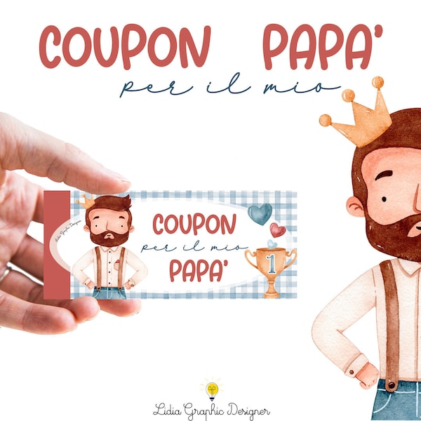 COUPON regalo festa del Papà, idea regalo natale papà, regalo compleanno papà, super papà, cioccolata papà, party kit papà, regalo per lui