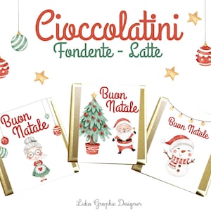 CIOCCOLATINI di natale, battesimo, compleanno, personalizzati, segnaposto, bambini, bomboniera, party kit, regalo nonni, maestre, renna