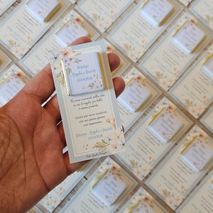 Cioccolatini segnaposto PROMESSA di MATRIMONIO, confetti, bomboniere personalizzate, sposi, oggetti ricordo, anniversario nozze, 50 anni, 60
