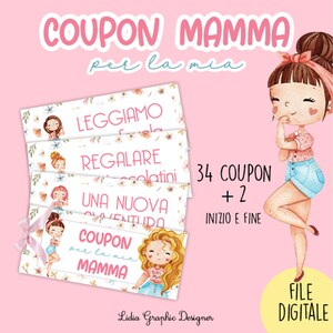 Coupons REGALO FESTA della MAMMA digitale, idea regalo mamma, cioccolatini, regalo natale, san valentino, compleanno, anniversario, party