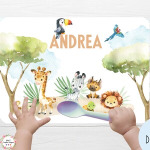 MANTEL DESAYUNO, PDF, método Montessori, niño, granja, dinosaurios, bomberos, safari, deportes, vehículos de construcción