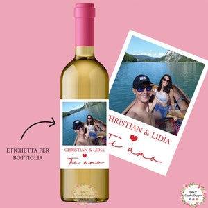 Etichetta digitale con foto di San Valentino, regalo per lui, regalo per lei, regalo coppia, foto, fidanzati, matrimonio, anniversario, 50