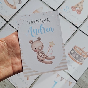 Carte PRIME TAPPE animali e aereo Boho, idea regalo neonato, neomamma, fiocco nascita, quadretto nascita, bambini e neonati, milestone cards