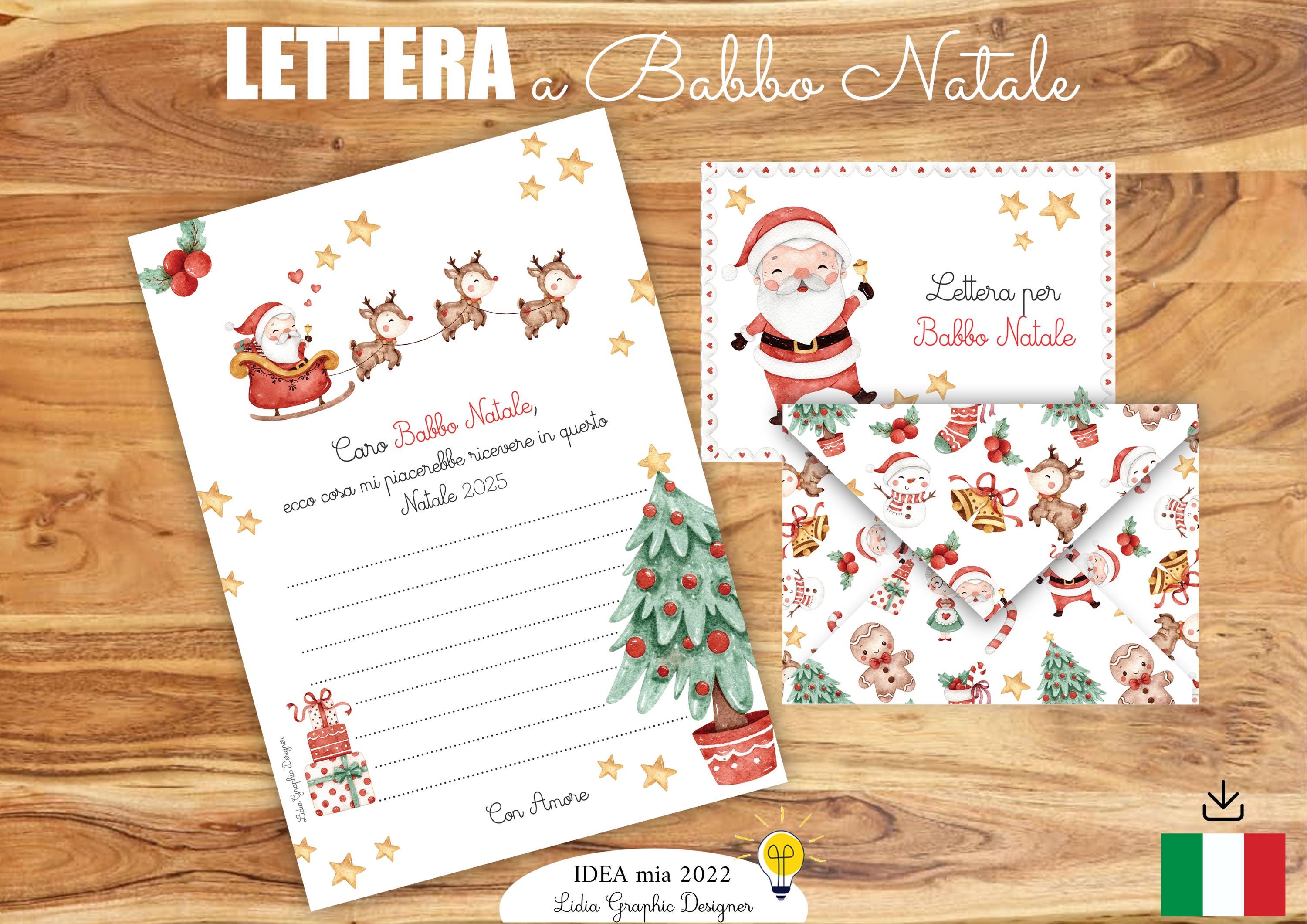 Toptime Carta Regalo Natalizia 6 Fogli 70x50 Cm - Design Babbo Natale, Pupazzi E Alberi - Rosa E Kraft