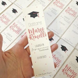 Segnalibro tocco LAUREA, tag bomboniera, regalo confetti laurea, cioccolatini laurea, infermieristica, farmacia, matita piantabile, cappello
