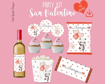 VALENTINE'S PARTY kit, couple, gift for boyfriends, Christmas, lovers, wedding, anniversary, Valentine's day gift idea, for her, for him