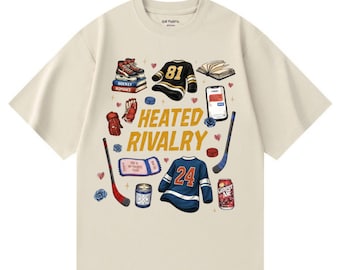 Heated Rivalry Hockey Romance Shirt – Cozy Sports Bookish Tee for Hockey Fans & Romance Readers