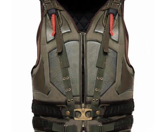 Gilet tattico Bane Dark Knight Rises Cosplay Giacca in finta pelle in stile militare