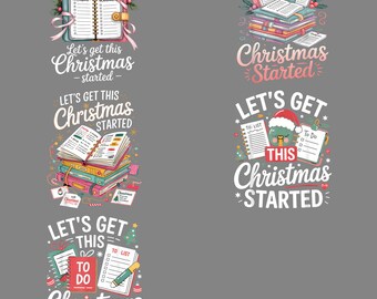 Pre Planner PNG, Funny Christmas Planning Early Clipart, Cute Holiday Sublimation Digital Download