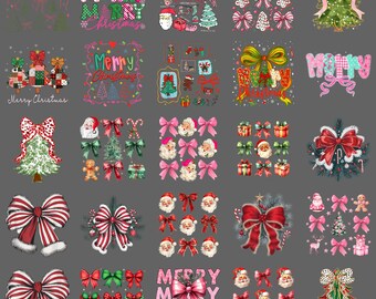 Coquette Bow Girl PNG – Merry Christmas Vintage Pink Clipart, Cute Retro Holiday Design, Pastel Xmas Sublimation Digital Download