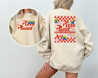 Pizza Planet Sweatshirt, Toy Story Aliens Hoodie, Disney Family Shirt