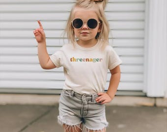 Camiseta para niños de tres años, divertida camiseta de tercer cumpleaños, camiseta de fiesta de cumpleaños, camiseta de cumpleañero o cumpleañera, regalo de tercer cumpleaños, divertida camiseta de cumpleaños