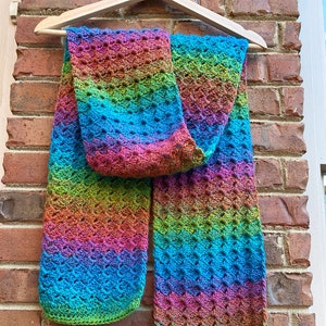 Crochet Scarf, Long Handmade Scarf, Women Scarf, Gift for her
