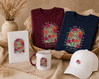 Casquette brodée de roses, casquette chrétienne minimaliste, casquette de baseball florale esthétique, casquette vintage inspirée de la foi, joli cadeau avec une rose, streetwear chrétien