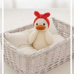 Sleepy Duck Crochet Pattern, Amigurumi Plush Toy (PDF Pattern) image 4