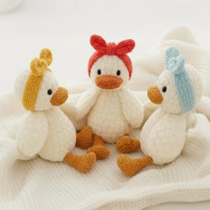 Sleepy Duck Crochet Pattern, Amigurumi Plush Toy (PDF Pattern) image 8