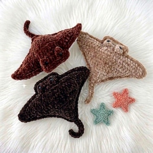 Crochet Manta Ray Pattern, Connor Ray Plush Toy