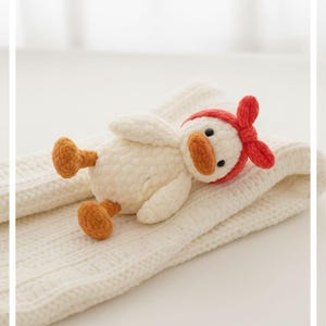 Sleepy Duck Crochet Pattern, Amigurumi Plush Toy (PDF Pattern) image 6