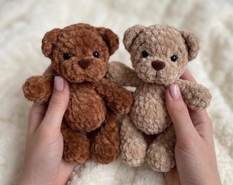 Crochet Teddy Bear Pattern PDF | Mini Amigurumi Bear Plush Toy