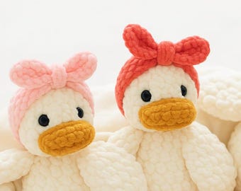 Schema Amigurumi Paperella addormentata all'uncinetto, adatto ai principianti (schema PDF)
