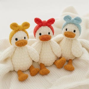 Sleepy Duck Crochet Pattern, Amigurumi Plush Toy (PDF Pattern) image 9