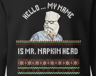 The Holiday Sweatshirt | Graham "Mr Napkin Head" Holiday Sweater | Christmas Jumper