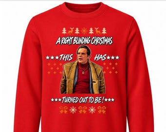 Only Fools and Horses A Right Blinding Christmas Jumper | Thicker Than Water | Unisex Christmas Sweatshirt | Del Boy Christmas Jumper