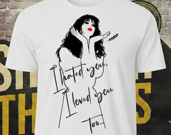 Kate Bush Inspired "I Hated You, I Loved You Too" T-Shirt — Vintage 80s Art Pop Aesthetic Graphic Tee