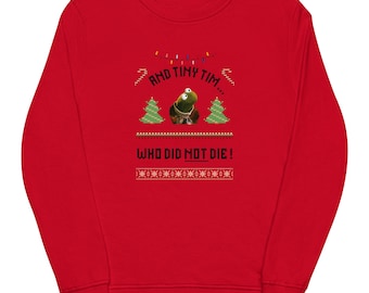 Muppets Christmas Carol Sweatshirt | Tiny Tim Holiday Sweater | Unisex Christmas Jumper