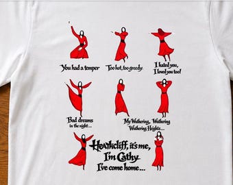 Kate Bush Inspired Wuthering Heights T-Shirt — Vintage 80s Art Pop Aesthetic Graphic Tee