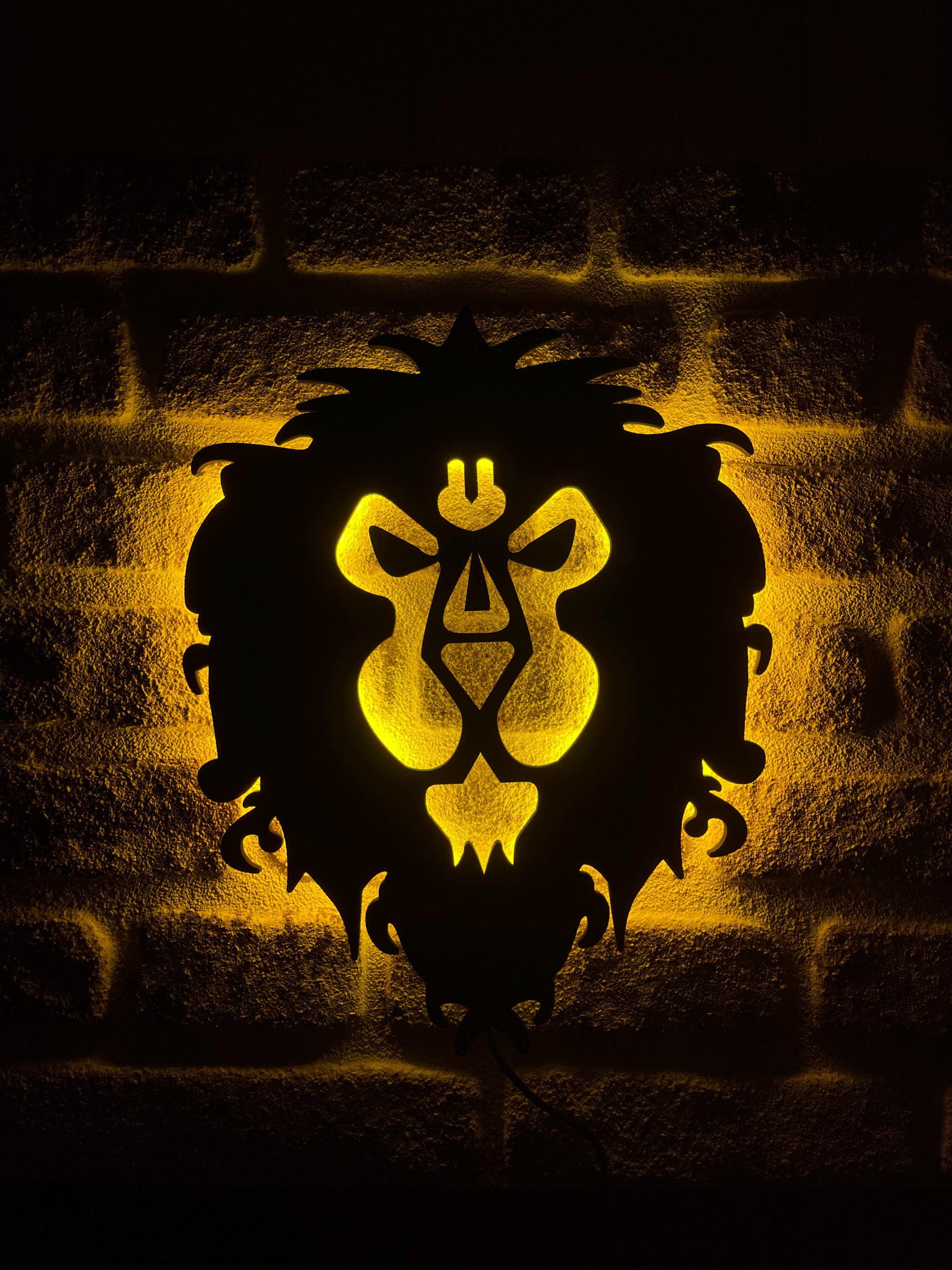World of Warcraft Alliance Lighted Sign, Alliance Wall Decor, Alliance ...