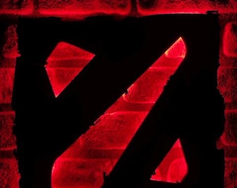 Dota 2 Lighted Sign, Dota 2 Wall Decor, Dota 2 Home Decor, Gaming Room Decor, Game Fan Gift, Christmas gift