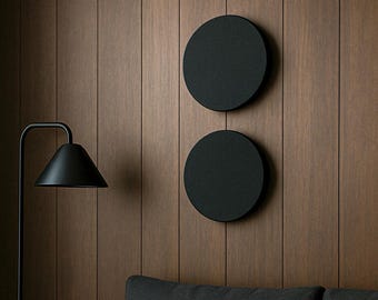 バウハウスの円形壁飾り、円形壁セット、幾何学模様の壁アート、ミニマリスト抽象彫刻、ミッドセンチュリー壁アート、3D立体アート