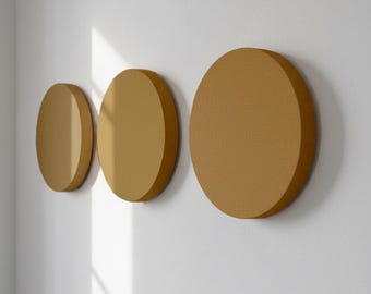 モダンミニマリスト壁面彫刻セット：バウハウス壁面アート、3Dアート作品、幾何学的アクセント壁面アート、立体アート、円形壁面アート