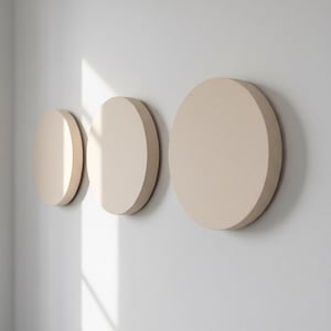 Conjunto de esculturas de pared circulares minimalistas modernas, arte circular japonés, decoración geométrica para sala de estar, oficina, galería, arte textil para pared