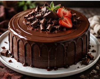 Chocolate Ganache Cake Recipe – Rich, Decadent & Bakery-Style Chocolate Dessert (Instant Download)