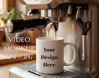 Easy Mug Mockup Video, Printify POD Print on Demand Video, Mockup for Ceramic Mug 11 , Coffee Cup Video 11 oz Mug Video