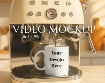 Becher Mockup Video, 11 Unzen Becher Video Mockup, Weiß Videobecher Mockup, Kaffeetasse Video Mockup 11 Unzen Becher Mockup Becher Video Mockup