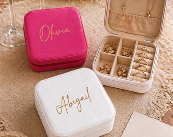 Bridesmaid Gift | Jewellery Box | Personalised Gift for Bridal Party | Jewellery Organiser