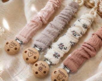 Personalised Dummy Clip | Pacifier Holder with Name | Baby Soother Accessory | Newborn Gift | Baby Shower Gift