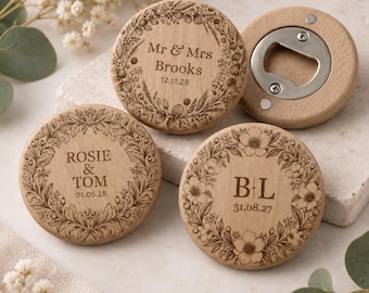 Personalised Wedding Favour | Engraved Bottle Opener | Gift for Wedding Guests | Party Table Favours