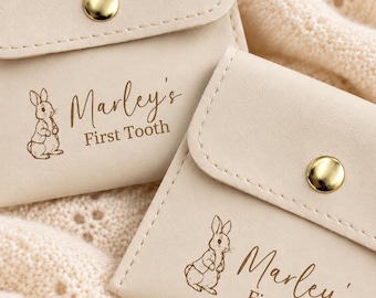 Baby Keepsake Box First Tooth Pouch Christening Gift Shower Newborn Memory Keeper Personalized First Curl Hair Lock Newborn Gift Set