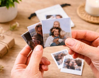 Personalised Photo Magnets: Gift Wrapped, Gifts For Mother, Gift for Grandparent, Picture Magnet