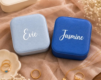 Bridesmaid Gift | Travel Jewellery Box | Bridal Party Gift | Jewellery Organiser