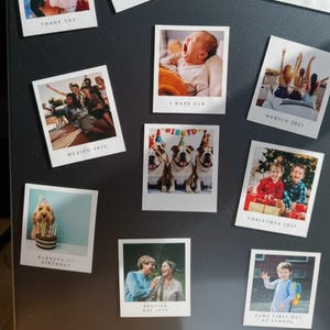 Retro Photo Magnets: Personalized Wedding & Birthday Favors