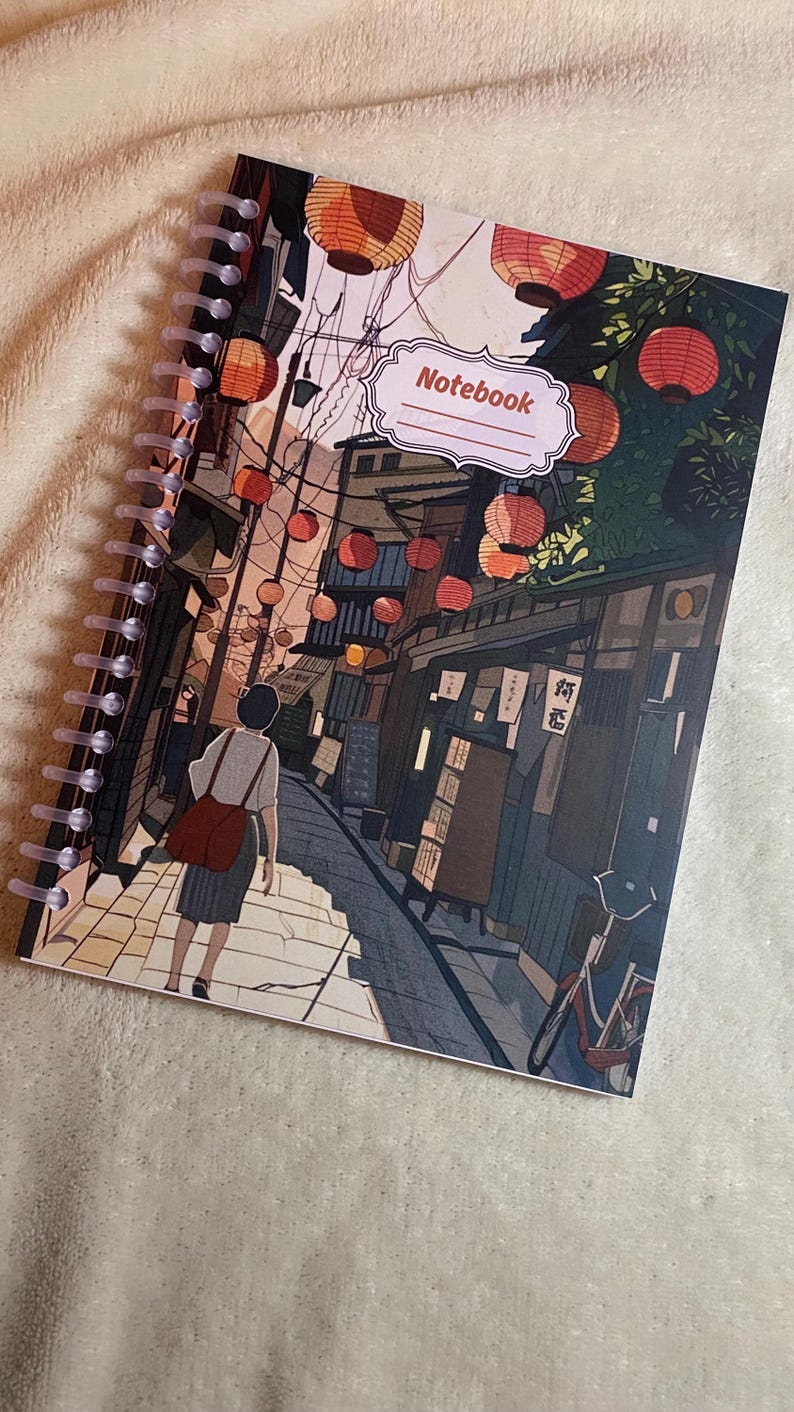 Japan Notizbuch A5/A6 – Japan Ästhetik Design Nr. 2 - Spiral Notizheft - Japanisches Geschenk image 12