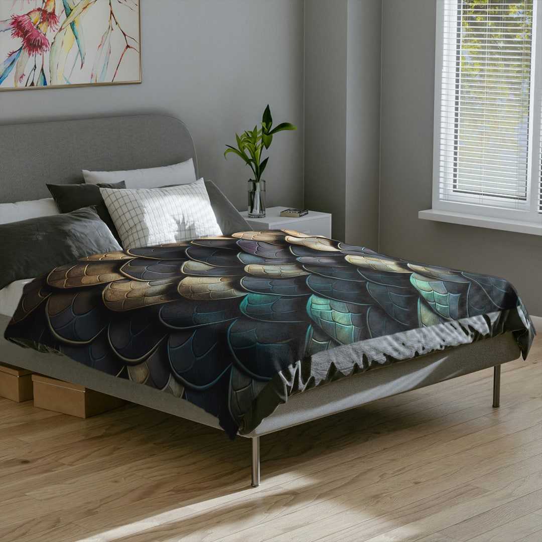 Dragon Scales Blanket, Mythical Dragon Blanket, Cosplay Creatures