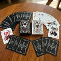 Handmade Hollow Knight Custom Playing Cards - 54 Poker Size Black & White Fan Art Deck, Gaming Anime Collectible, Hollow Knight Fan Gift